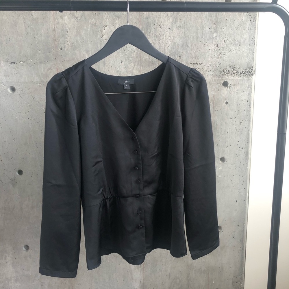 J. Crew Satin Blouse